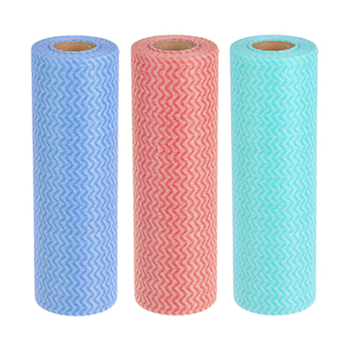 Набор салфеток из вискозы для кухни 23*30см (30шт/уп) VETTA в рулоне 3 цвета