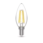 Лампа Gauss LED Filament Basic Свеча 4,5W Е14 400lm 2700К 1031115