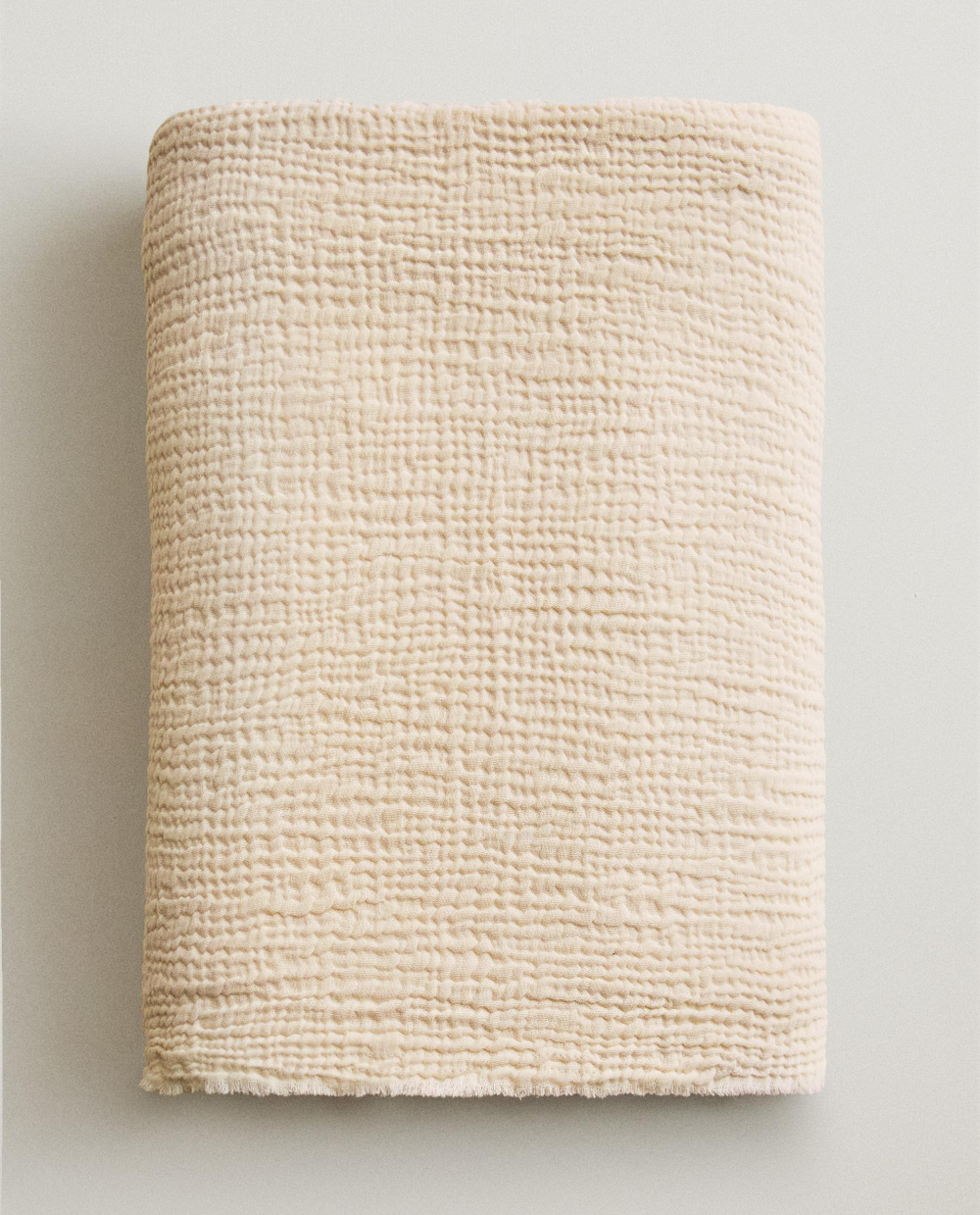 Zara Home плед из хлопка, зелёный · 3103/004