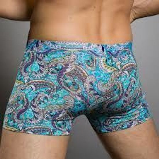 Мужские трусы боксеры голубые с принтом Doreanse 1875