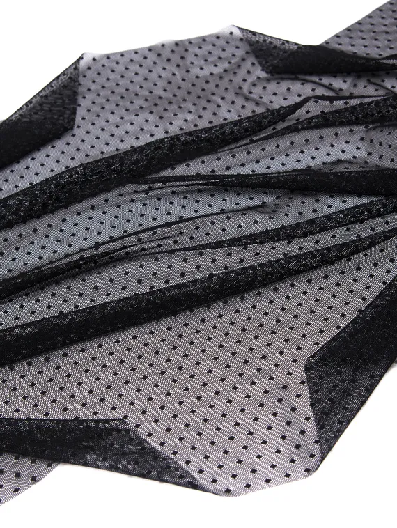 Сетка эластичная ромбик оптом, черный 170