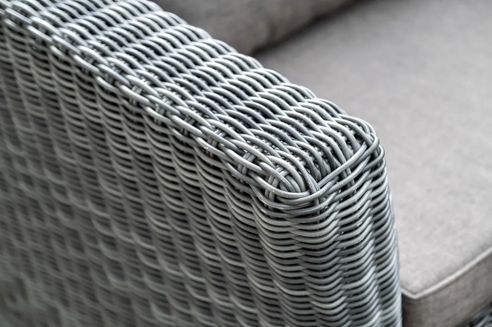 "Капучино Cингл" лаунж-зона из искусственного ротанга, цвет графит