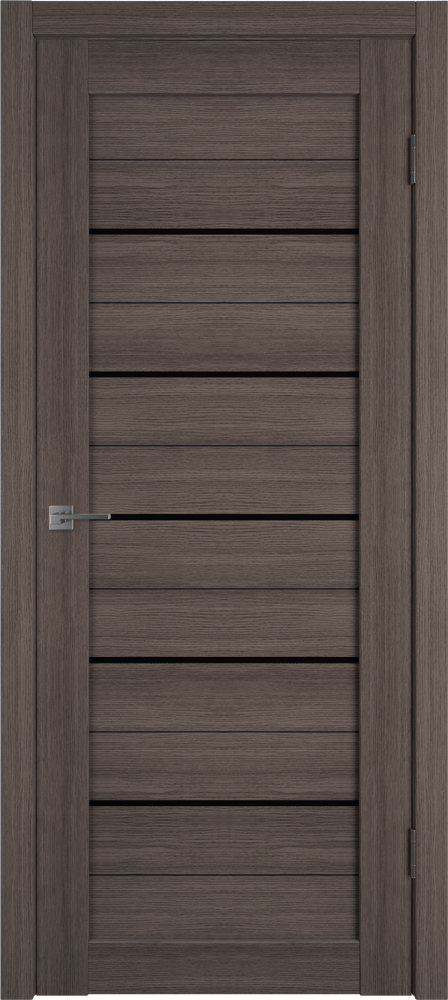 Дверь Atum 5 / Grey / Black Gloss / Владимирские двери