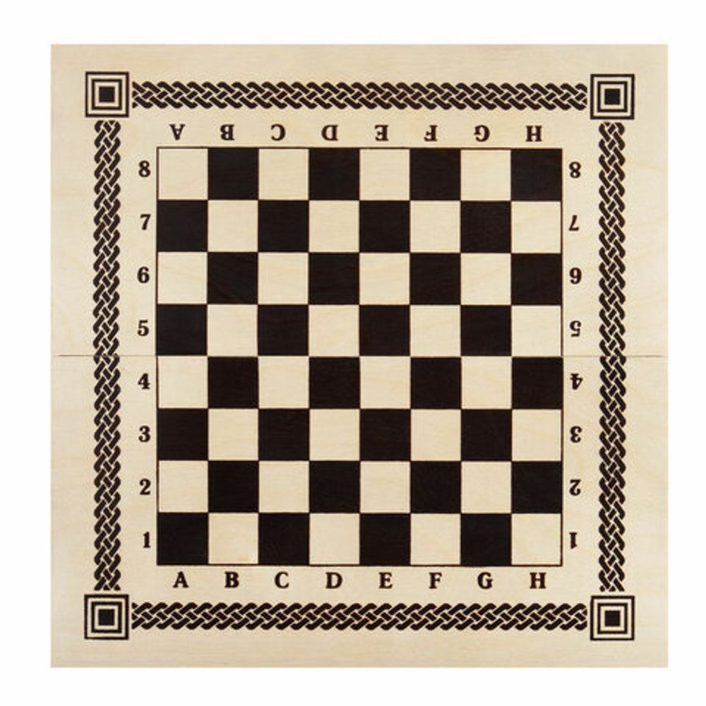 Шахматы, шашки, нарды 3 в 1 деревянные, лакированные, глянцевые, доска 40х40 см, ЗОЛОТАЯ СКАЗКА, 665364