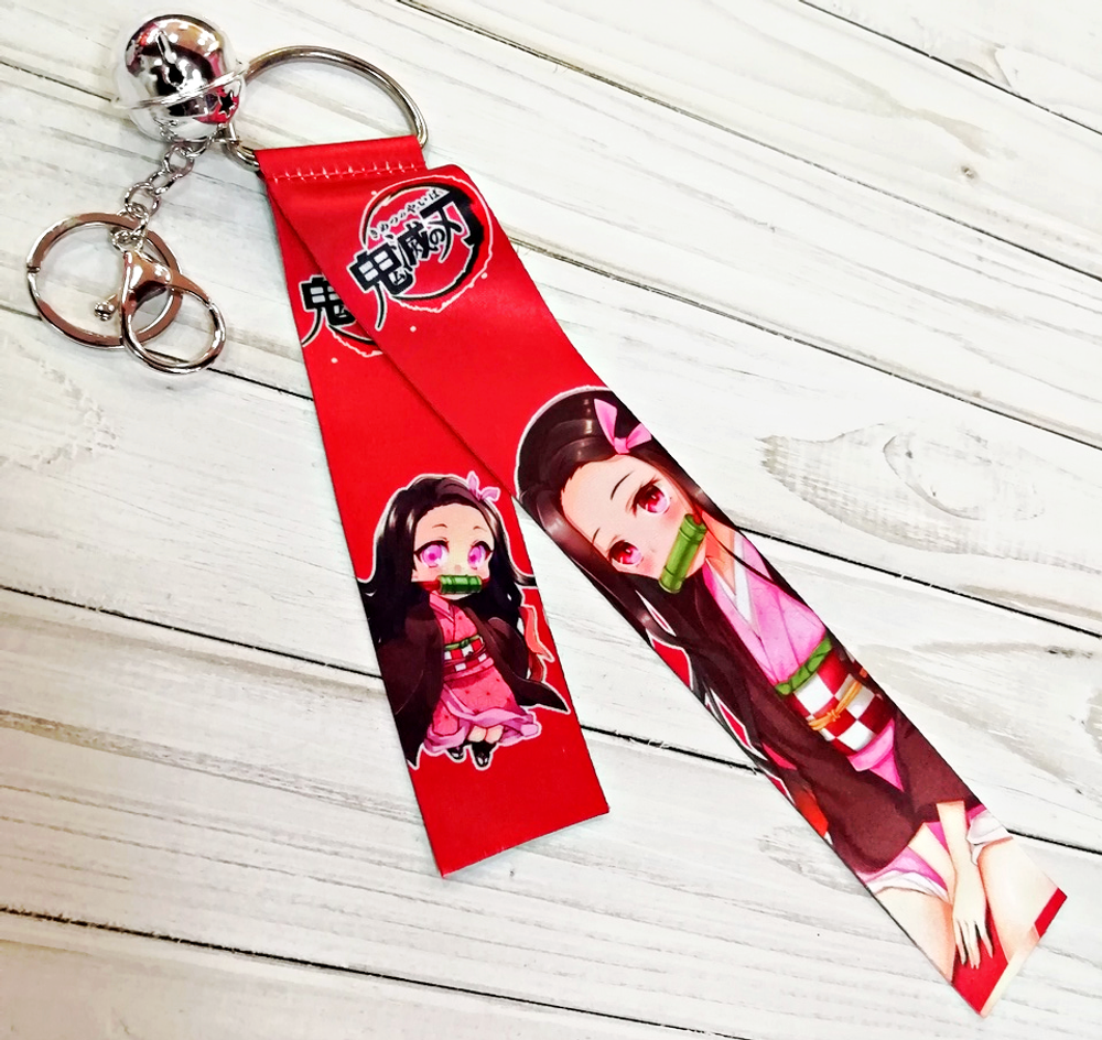 Тканевые брелоки с бубенчиками аниме "Клинок, рассекающий демонов" - Незуко