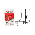 Крючок одинарный HIGASHI Akitakitsune ringed #1 Black