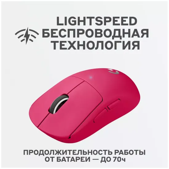 Беспроводная игровая мышь Logitech G Pro X Superlight , розовый