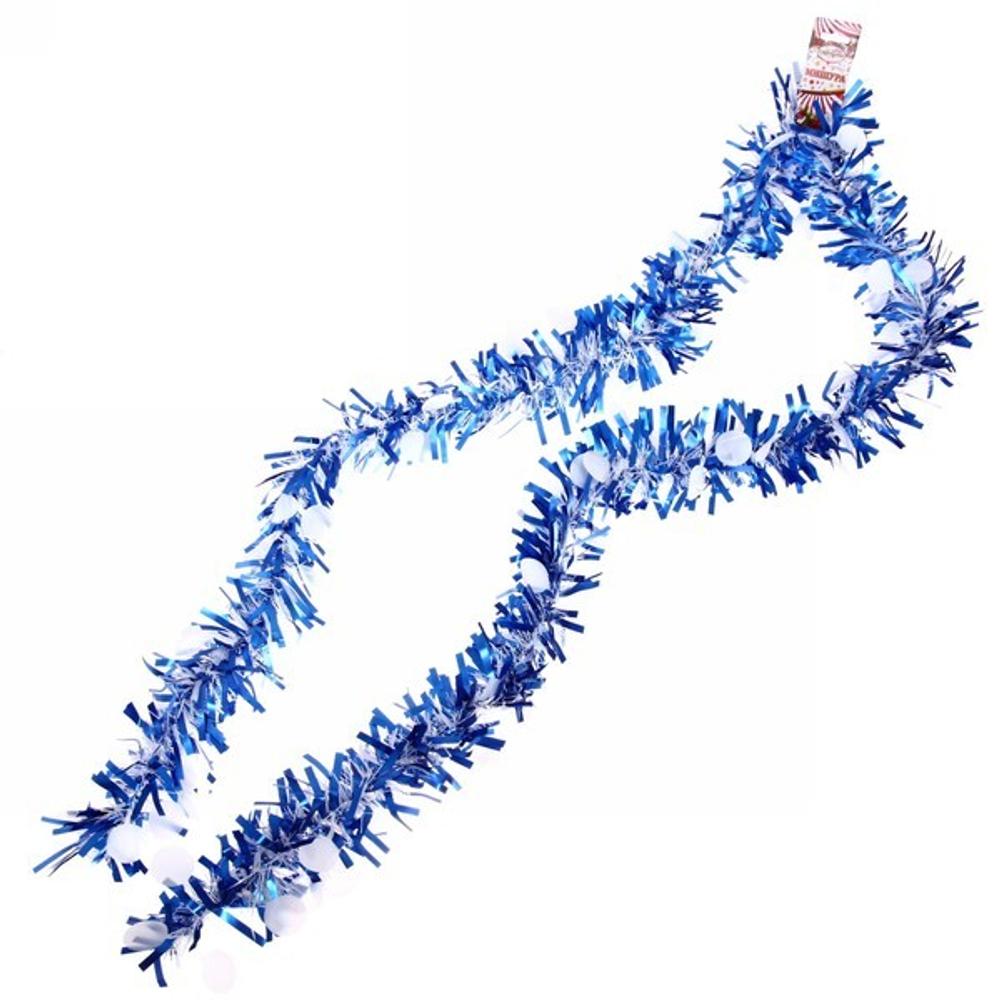 Мишура 2м 12см «Волнистые шарики», микс