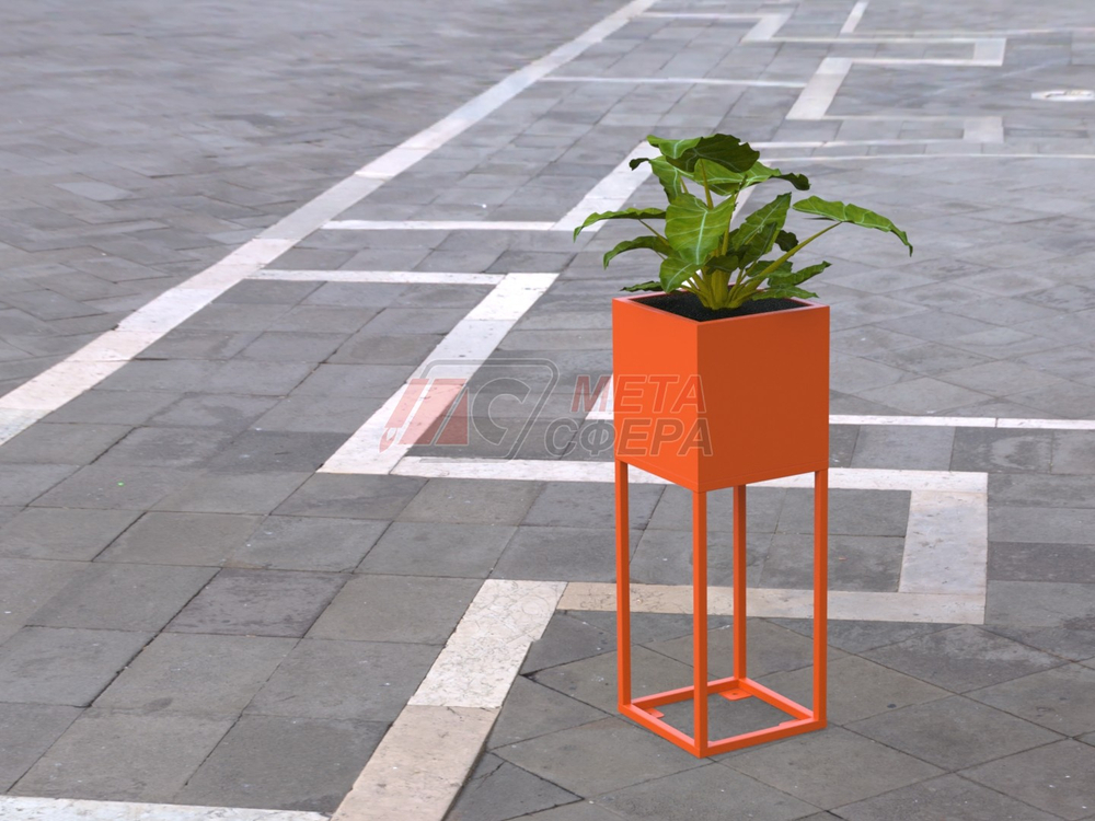 Вазон Куб высокий