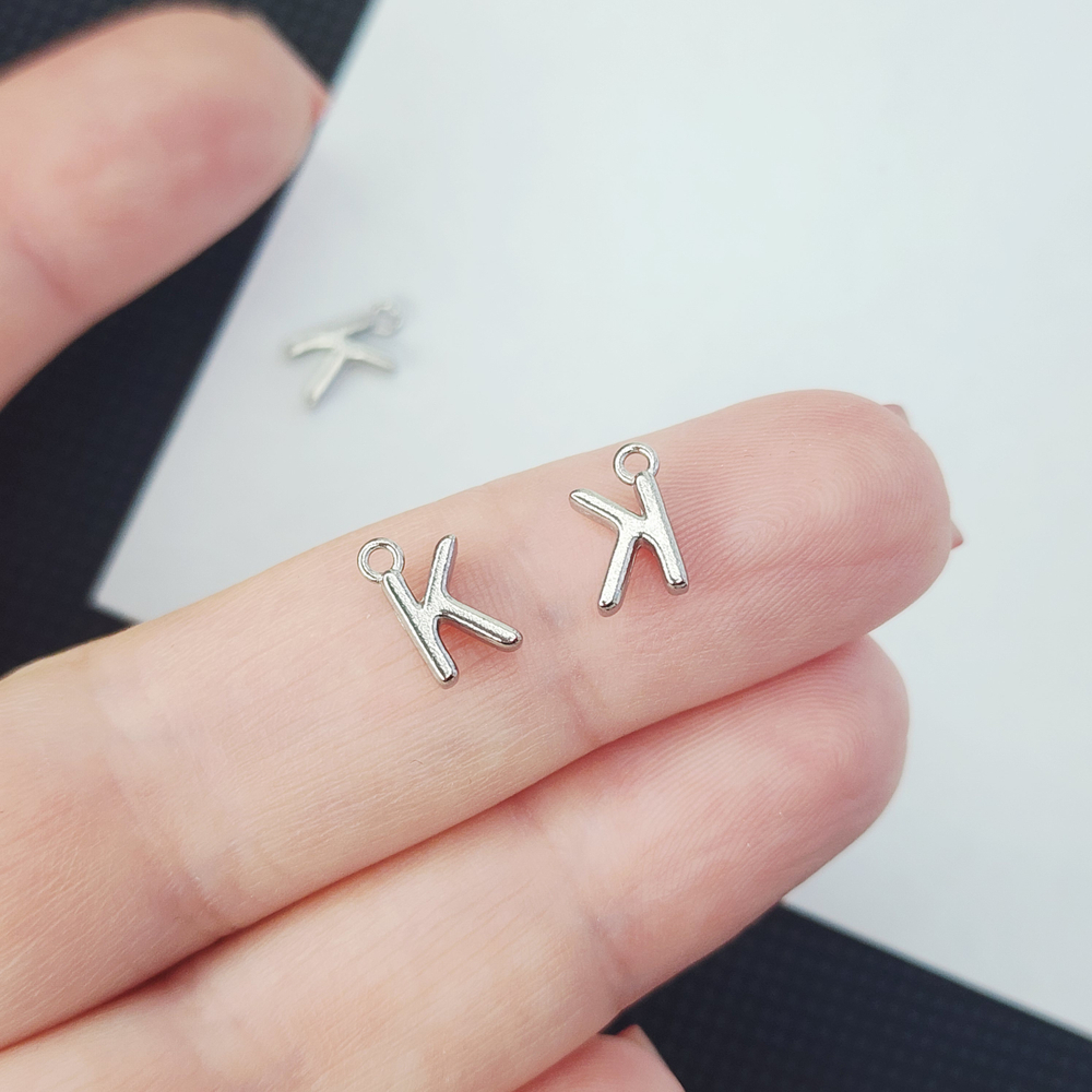 Буква "K", сталь, 9мм, литера, алфавит