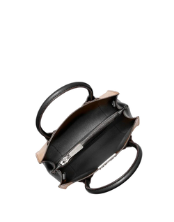 Сумка на плечо Michael Kors Mercer Medium Pebbled Leather | Серый с черным