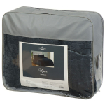 Покрывало евро, 240х260 см, 100%пэ, стеган, Silvano, Ирис, сер-син