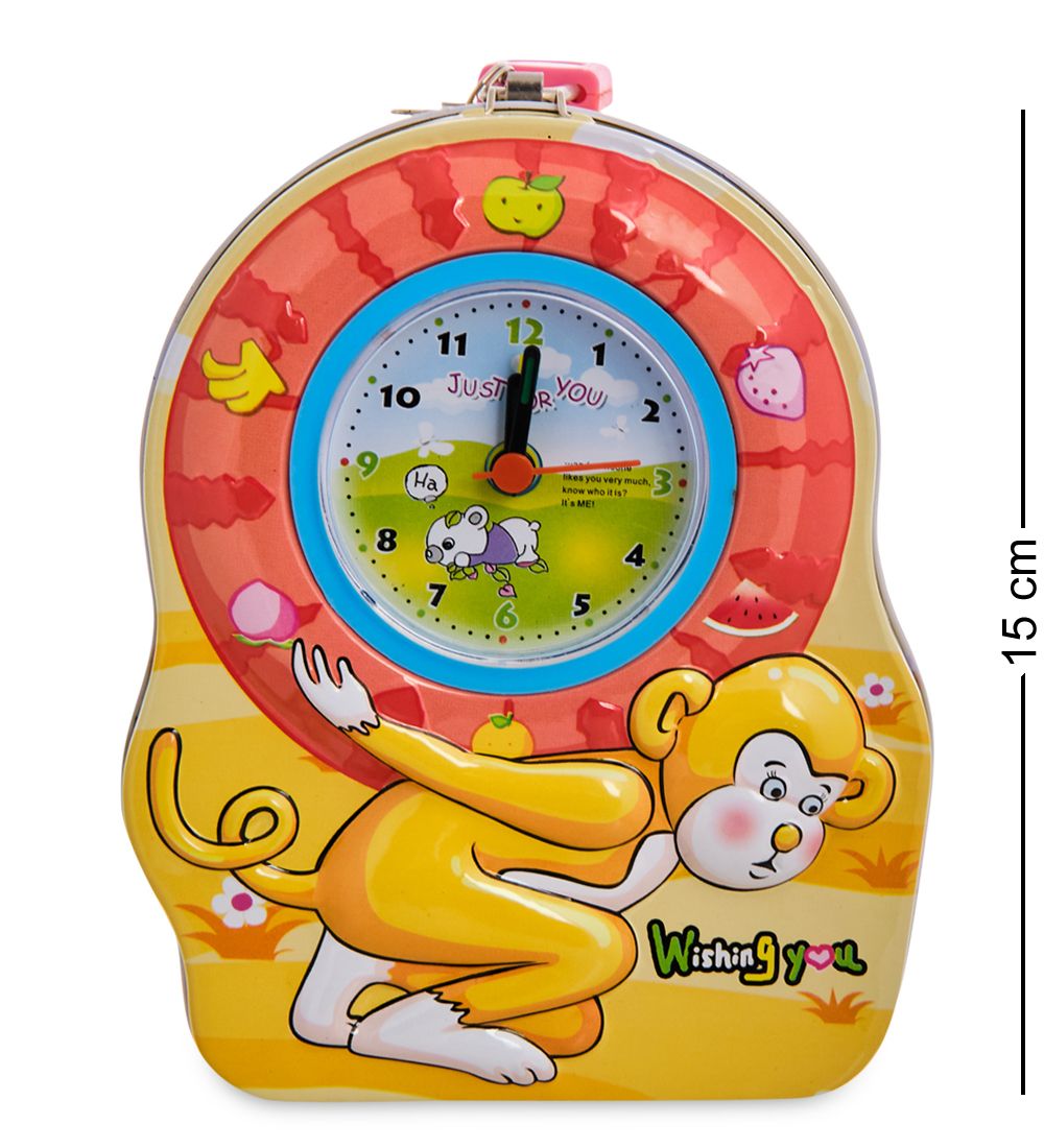 BX- 90/1 Метал. копилка с часами «Обезьяна»