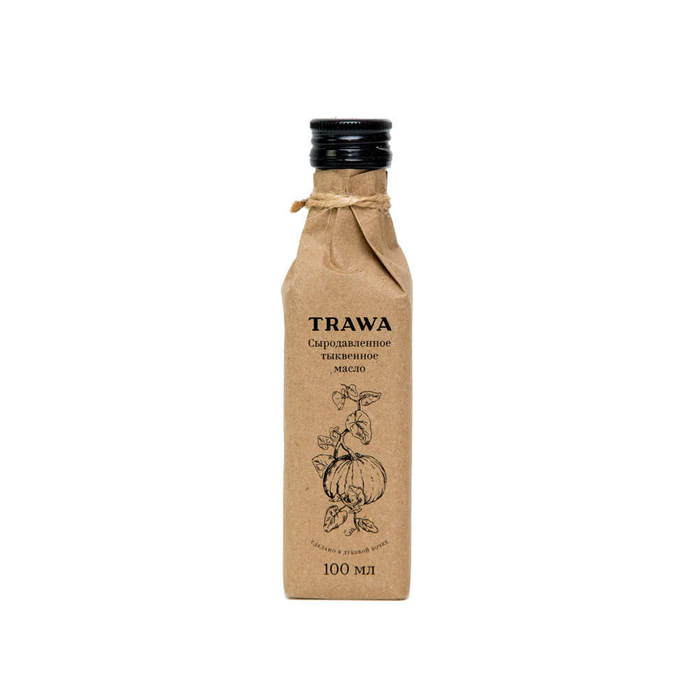 Масло тыквенное сыродавленное "Trawa", 100 мл