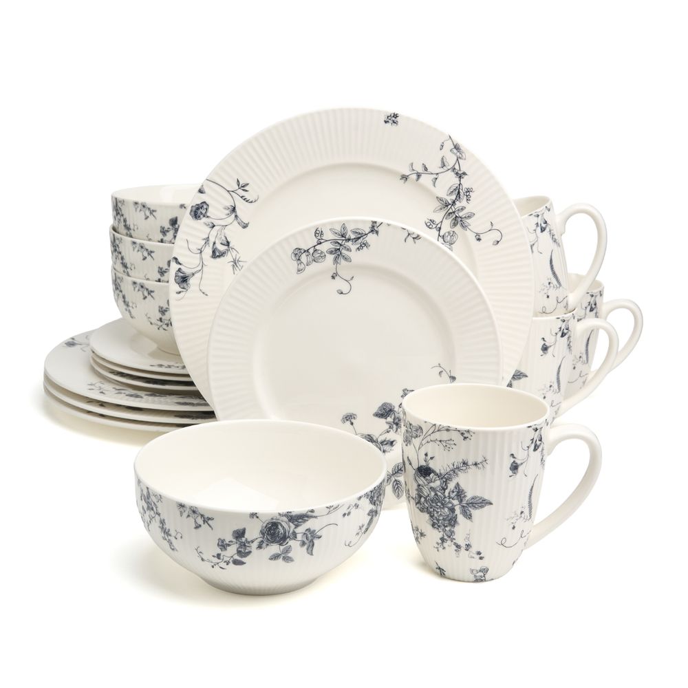 СТОЛОВЫЙ НАБОР LEFARD "BLUE GARDEN" НА 4 ПЕР. 16 ПР