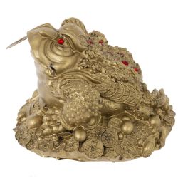 GAEM Фигурка декоративная "Лягушка денежная", L9 W8,5 H6,5 см