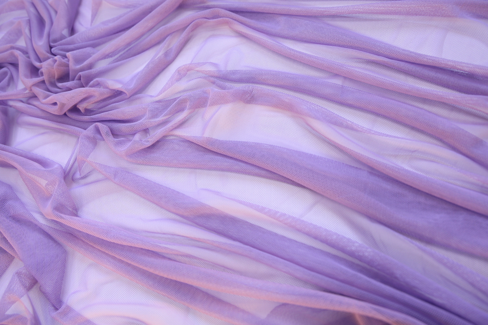 Сетка трикотаж сиреневая