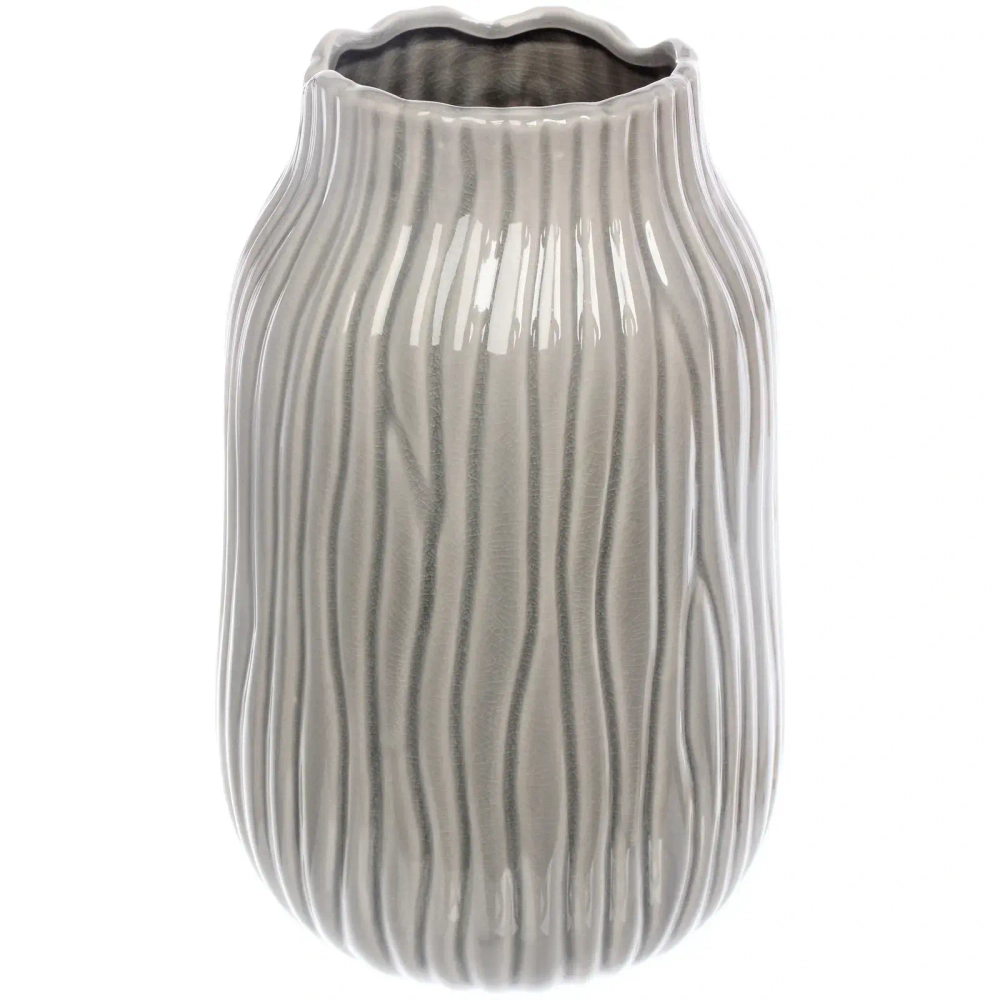 Ваза керамическая «Валенсия» 15*25см оливковая