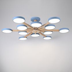 Люстра на штанге Imperiumloft TURNA Blue TURNA-B01