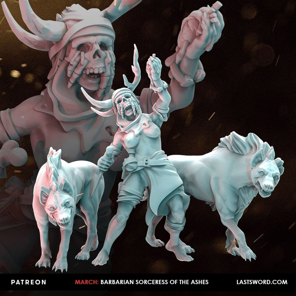 Chaos Barbarian with Cats