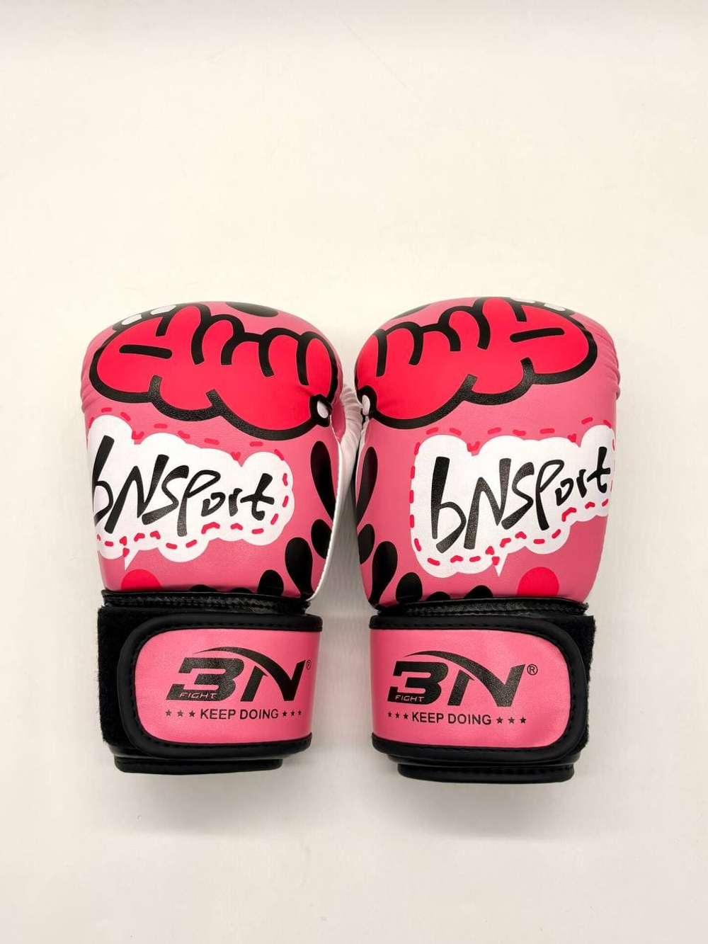 Перчатки для бокса BN розовые