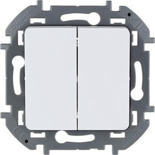 Выключатель 2-кл. Inspiria 10А IP20 250В механизм бел. Legrand