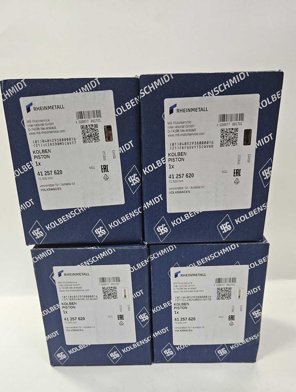 Поршни с кольцами +0.50 VAG CBZA/CBZB/CBZC KOLBENSCHMIDT