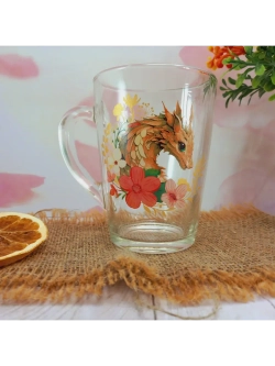 Кружка 300мл, 2 штуки с рисунком.