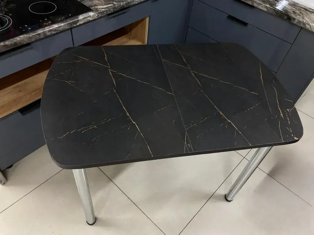 Стол пластик 1100*700 (подстолье прямое раздвижное венге)