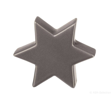 ASA - Рождественская звезда 11х3,5см матовый серый / артикул   6110048  / GTIN 4024433330554