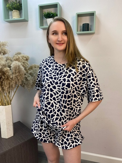 Пижама женская "1462 К.П" шорты (Галатея)