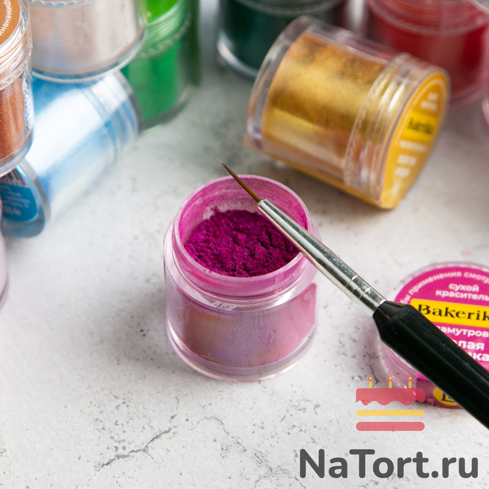 Краситель сухой перламутровый Bakerika «Спелая ежевика» 4 гр