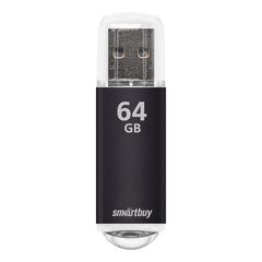 Флешка 64 GB USB 2.0 SmartBuy V-Cut (Черный)