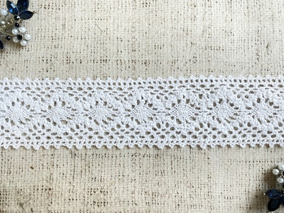 Кружево хлопковое/Тесьма вязаная, ш. 4,3-4,5 см