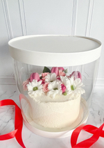 Шляпная упаковка БЕЛАЯ д. 12 см высота 12 см.