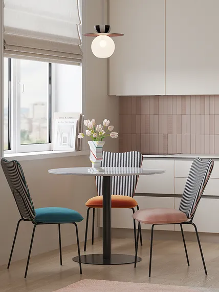 Стул Pompadour, велюр, терракотовый