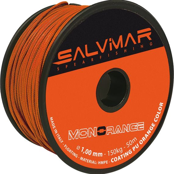 Линь Salvimar Monoorange ø1,2 мм 210 кг 1 метр (катушка 50 м)