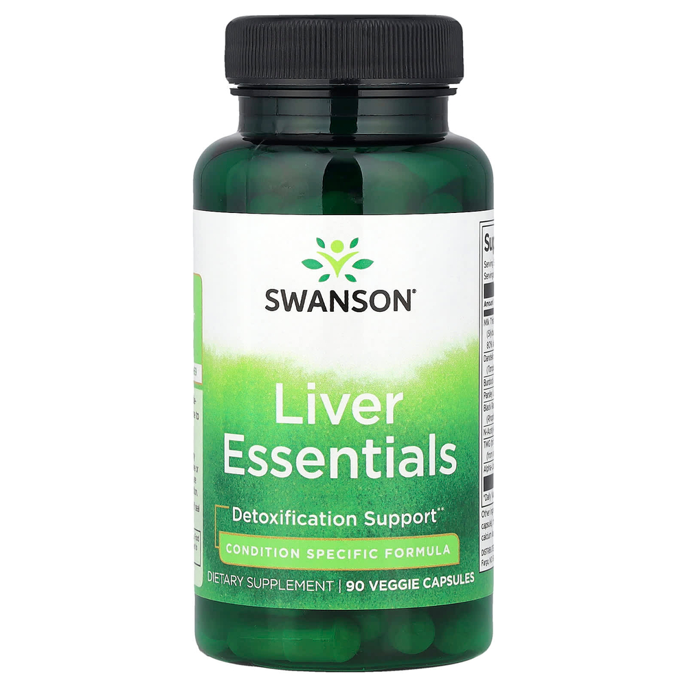 Swanson, Liver Essentials, 90 растительных капсул