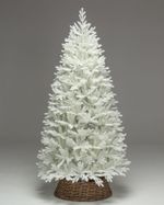 Белая Ель искусственная «Астрид» (Литая белая хвоя) 210 см / 2,1 м