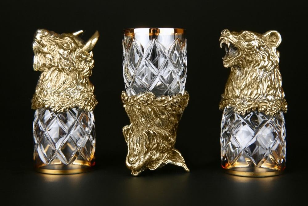 Набор стопок "Звери" в подарочной коробке