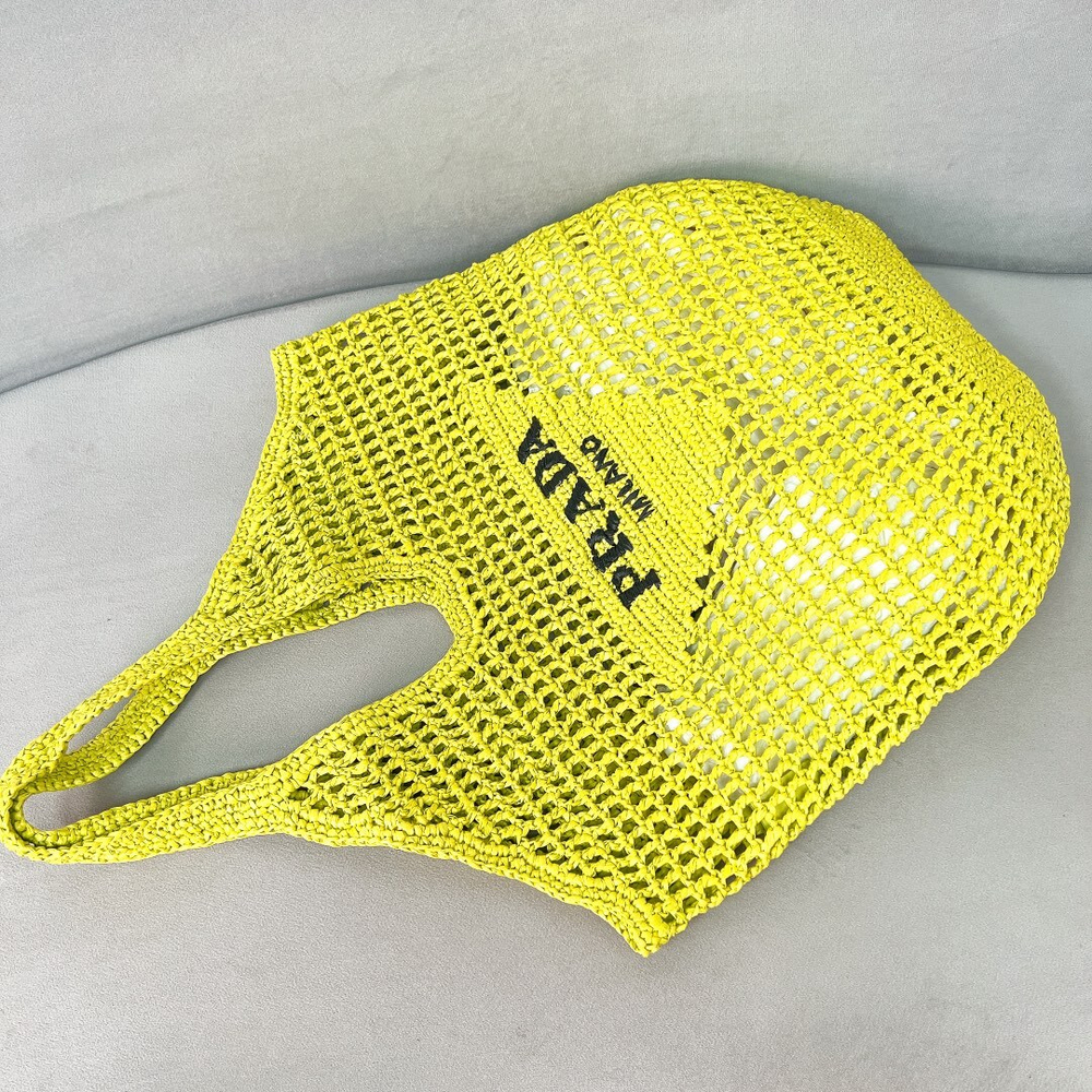 Prada Crochet Tote Bag 51 cm