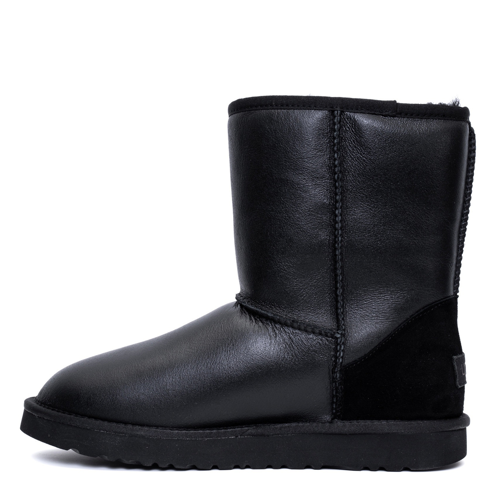 UGG Mens Classic Short Metallic Black