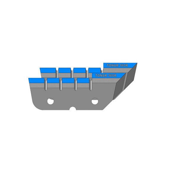 Ножи ЛР-180R Мокрый лед (2 отверстия) правое вращение (NLT-180R.ML.02.2) Тонар