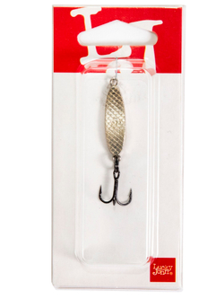 Блесна колеблющаяся Lucky John HEAVY Silver 40г / 60мм