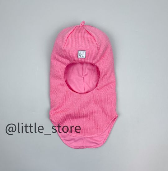 Шапка-шлем зимняя, Ярко-розовая