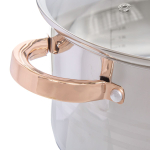 Кастрюля нерж, 6.5 л, с крыш, Daniks, Вена, SD-Т87-24, индукц