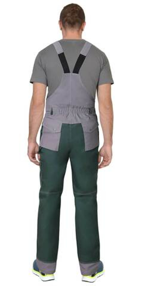 Полукомбинезон "ВЕСТ-ВОРК" зеленый со ср.серым