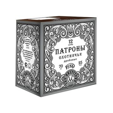 2ОД-15 Патрон охотничий дробовой 12/70, 32г, дробь № 3, п. Импорт, "Элит" уп. 25 шт.