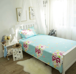 Постельное белье 1.5 Полуторка Сатин Детское Розовый слоник