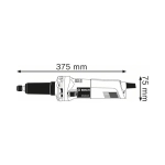 Прямая шлифовальная машина GGS 28 LCE BOSCH 0601221100